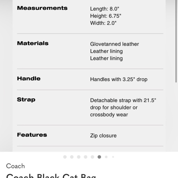 Coach Black Cat Bag - Picture 9 of 10